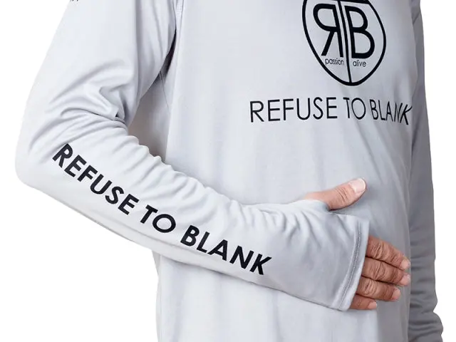 RTB UV Langarm Hoodie Hellgrau | UPF 50+ Sonnenschutz | Funktions-Angelshirt