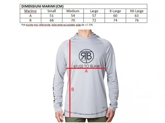 RTB UV Langarm Hoodie Weiß | UPF 50+ Sonnenschutz | Atmungsaktives Angelshirt