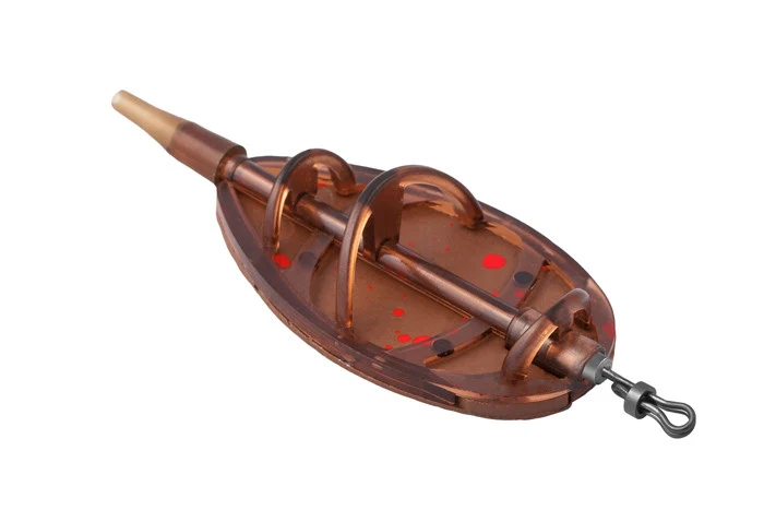 Delphin Futterkorb Set MAGMA MTD | Method Feeder Set inkl. Form | Bordeaux-Rot