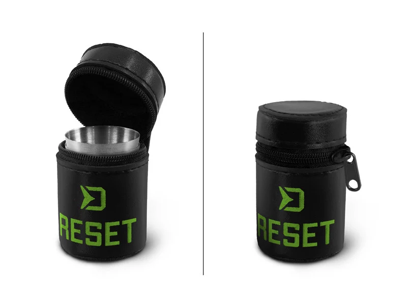 Delphin RESET 4in1 Edelstahlbecher-Set | Kompakt mit Etui | Outdoor & Camping
