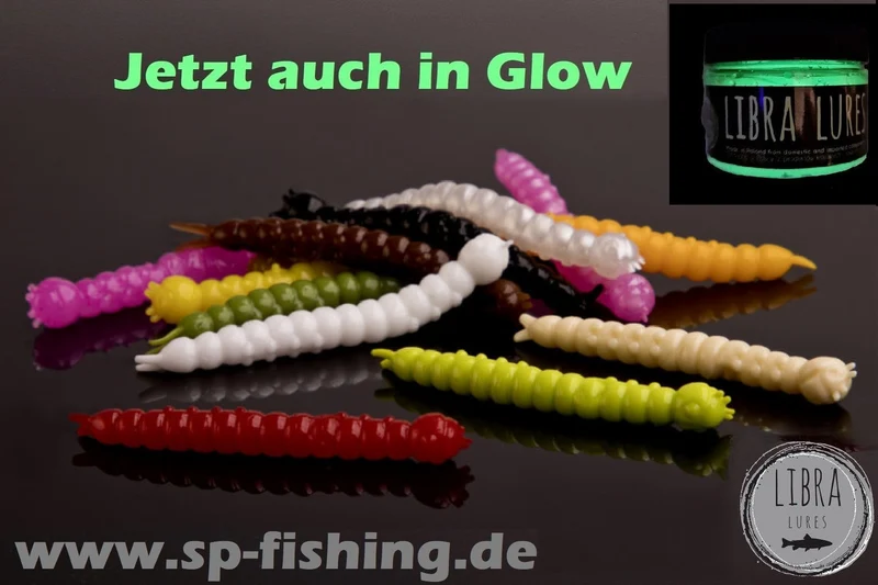 LIBRA LURES SLIGHT WORM Forellen Gummiköder Auftreibend mit Aroma