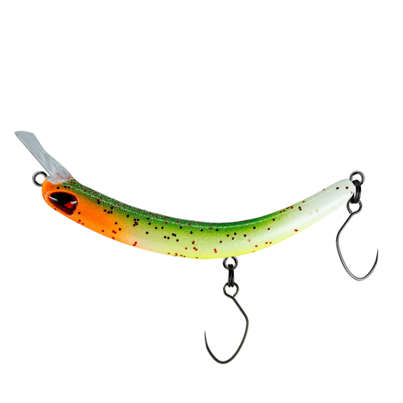 PROBAITS Tumbling Banana Wobbler – Forellen Crankbait Overhead Lip-Crank 10435 GLOW