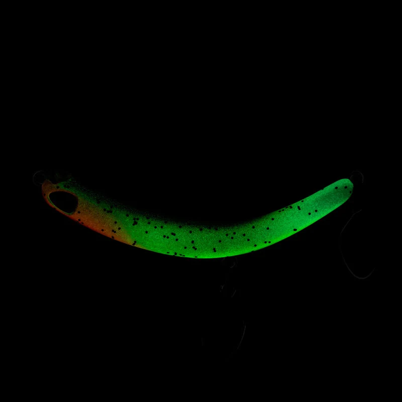 PROBAITS Tumbling Banana Wobbler – Forellen Crankbait Overhead Lip-Crank 10435 GLOW