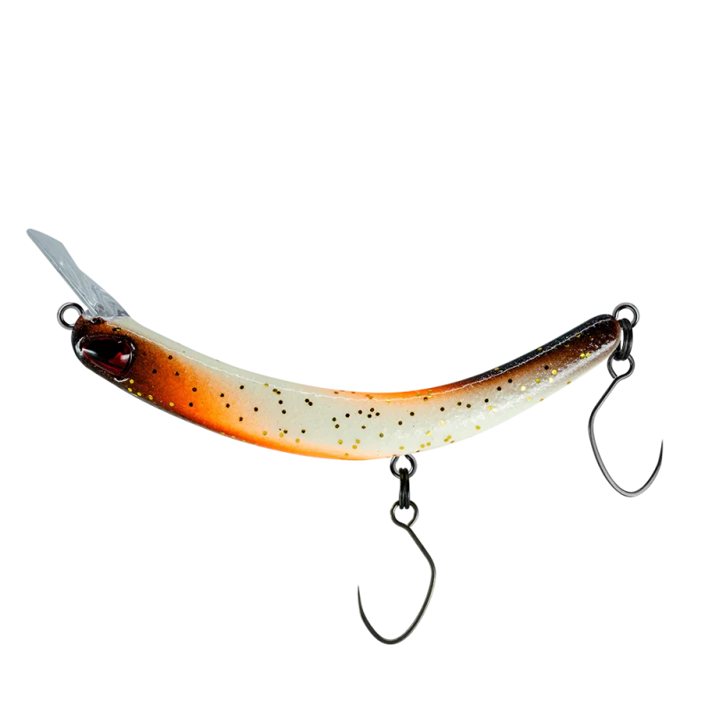 PROBAITS Tumbling Banana Wobbler – Forellen Crankbait Overhead Lip-Crank 10434 GLOW