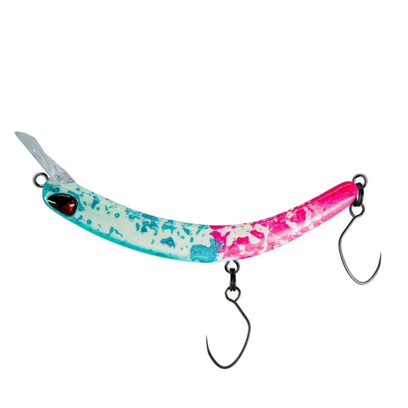 PROBAITS Tumbling Banana Wobbler – Forellen Crankbait Overhead Lip-Crank 10433 GLOW