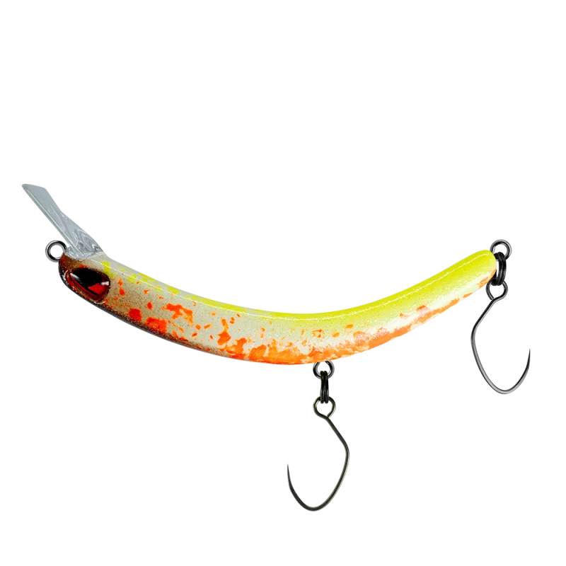 PROBAITS Tumbling Banana Wobbler – Forellen Crankbait Overhead Lip-Crank 10432 GLOW