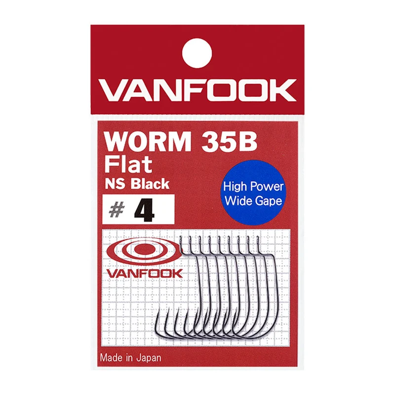 Worm 35B Flat NS Black / Offset-Haken