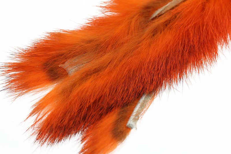 3 mm Kaninchen-Zonkerstrip - Grau gefärbtes Orange