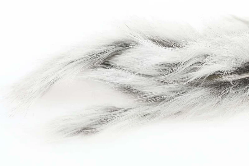 3 mm Kaninchenfellstreifen – Naturgrau