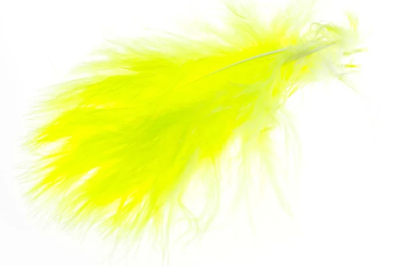 Wolly Bugger Marabou - Fl. Gelb