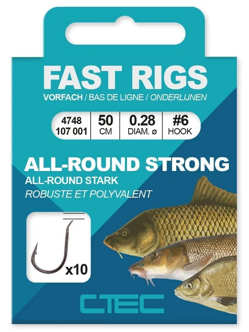 Spro C-TEC Allround Haken gebunden, Angelhaken, Vorfachgebunden