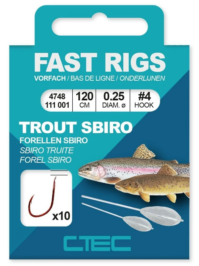 Spro C-Tec Trout Forelle Classic gebundene Haken, 120cm, 150cm, 200cm