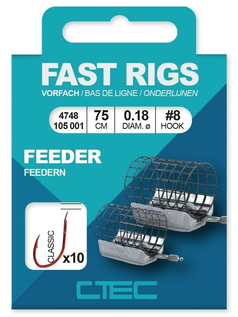 Spro C-TEC Feeder Haken 100cm, Angelhaken, Feederhaken