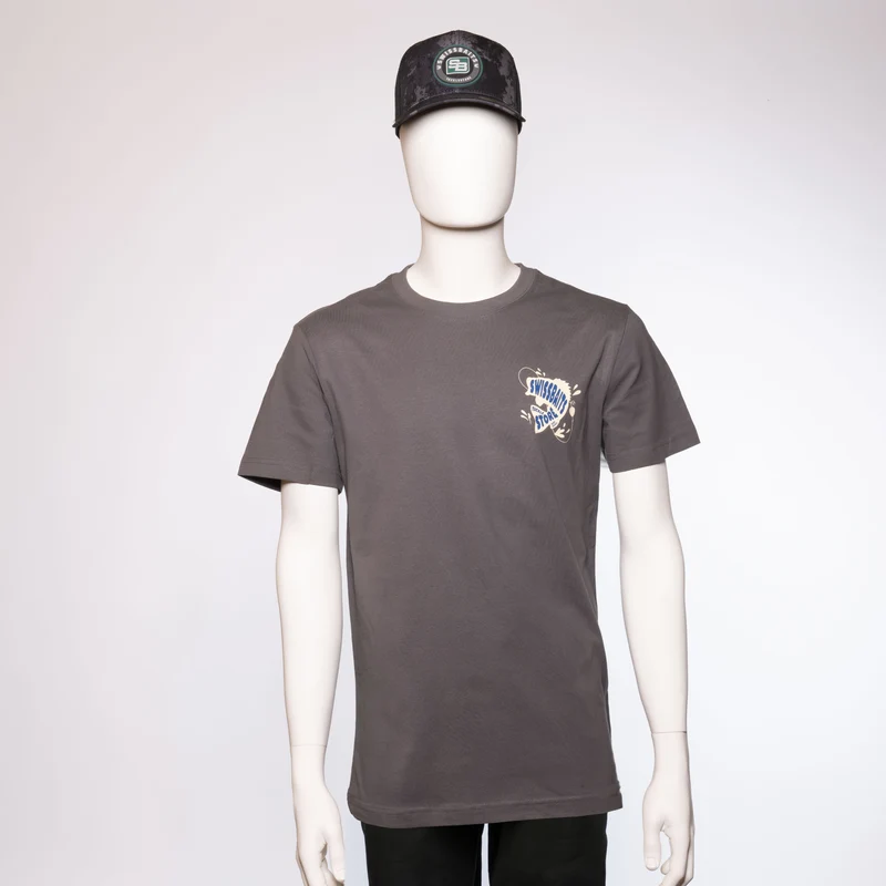 Kurzarm T-Shirt Swissbaits Grey