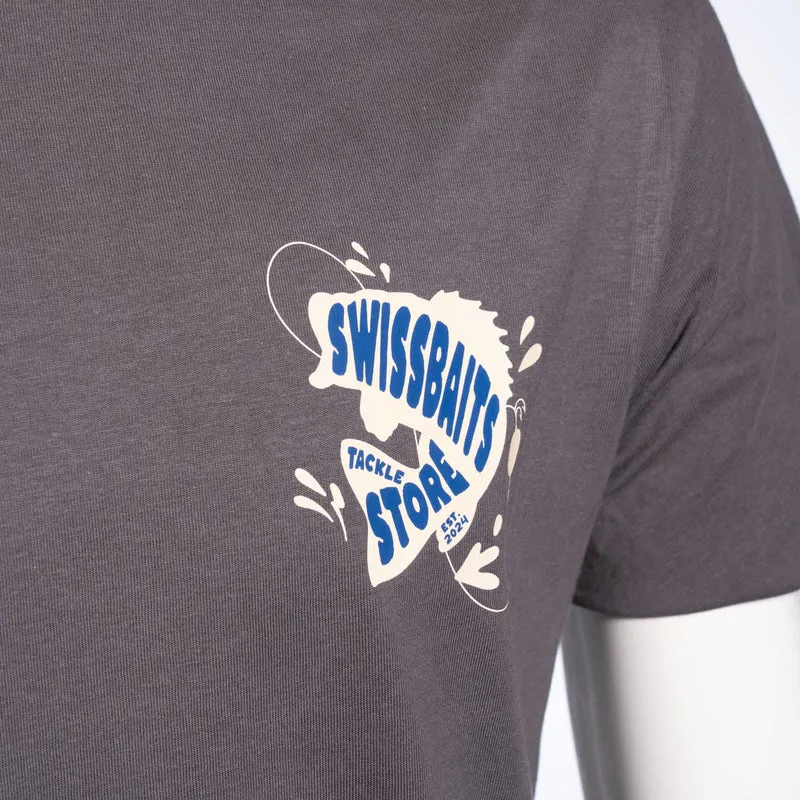 Kurzarm T-Shirt Swissbaits Grey