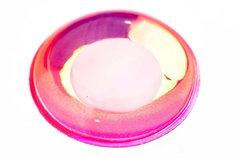 Fl. Augen - Fl. Rosa/Weiße Pupille 10 mm
