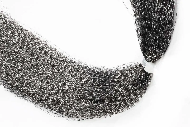 Flashabou Grizzly Accent Crystal Flash - Schwarz/Silber