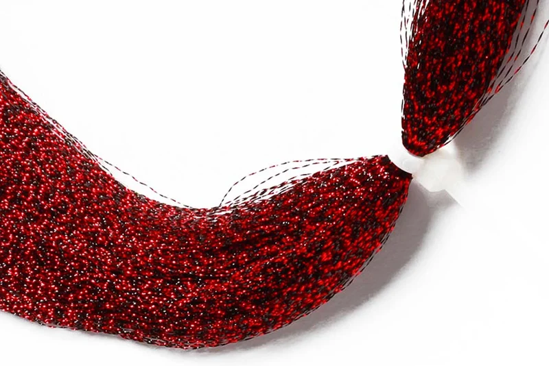 Flashabou Grizzly Accent Crystal Flash – Schwarz/Rot